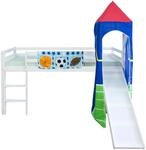 Homestyle4u Hochbett 90x200 Fu&szlig;ball 2247