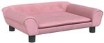 vidaXL Kindersofa Rosa 70x45x26 cm Samt 3196403