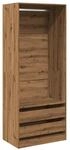vidaXL Kleiderschrank Artisan-Eiche 80x50x200 cm Holzwerkstoff 3307755
