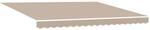vidaXL Markisenersatzstoff Beige 380 x 345 cm Polyester 42000561