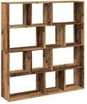 vidaXL B&uuml;cherregal Altholz-Optik 132x29x141,5 cm Holzwerkstoff 3310314