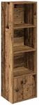 vidaXL B&uuml;cherregal Altholz-Optik 31x24x102 cm Holzwerkstoff 860344