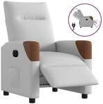 vidaXL Relaxsessel Elektrisch Wolkengrau Stoff 3323989