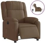 vidaXL Relaxsessel Elektrisch Braun Stoff 3205182