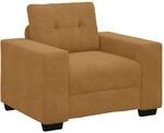vidaXL Sessel Braun 100x78x80 cm Samt 4105105