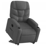 vidaXL Relaxsessel mit Aufstehhilfe Elektrisch Dunkelgrau Stoff Modell 4