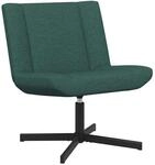 vidaXL Drehstuhl Dunkelgr&uuml;n 63 x 75 x 76 cm Stoff 42007329