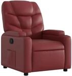 vidaXL Relaxsessel Wei&szlig;rot Kunstleder Modell 27