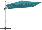 COSTWAY Sonnenschirm Rechteckig 300 x 300 cm Gro&szlig;er Ampelschirm Blau