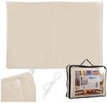 Relaxdays Sonnensegel Polyester Beige Wasserabweisend 2,5 x 3,5 m