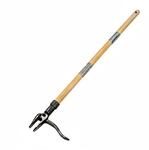 Relaxdays Unkrautstecher Bambus Eisen Natur Grau Langstielig Rutschfest 110 cm x 20