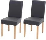 CHEFGASTRO Esszimmerstuhl 2er-Set Klassisch & Zeitlos 90x43x56cm Sitzh&ouml;he 45cm