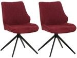 MCW Esszimmerstuhl O48 2er-Set Bordeaux