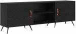 vidaXL TV-Schrank Schwarze Eiche 150 x 30 x 50 cm Holzwerkstoff 879591