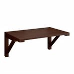 Relaxdays Wandklapptisch Holz Walnuss 60 cm x 40 cm 2,9 kg