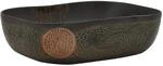 vidaXL Aufsatzwaschbecken Schwarz Rechteckig 48x37,5x13,5 cm Keramik 155094