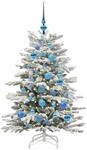 vidaXL K&uuml;nstlicher Klappbarer Weihnachtsbaum Wei&szlig; 120 cm PE und PVC 3395629