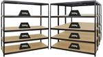 PROREGAL Mega Deal 4x Schwerlastregal Giant Elephant HxBxT 180 x 180 x 60 cm...
