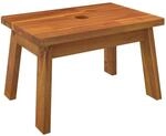 vidaXL Tritthocker 38x26x22 cm Massivholz Akazie 153332