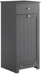 SoBuy W&auml;scheschrank mit Schublade Badezimmerschrank mit W&auml;schekorb 40x90x38cm...