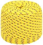 vidaXL Bootsseil Gelb 8 mm 500 m Polypropylen 152611