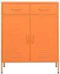 vidaXL Lagerschrank Orange 80x35x101,5 cm Stahl Modell 2