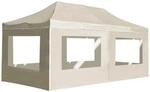 vidaXL Profi-Partyzelt Faltbar mit W&auml;nden Aluminium 6x3m Creme 45506