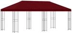 vidaXL Pavillon mit Seitenw&auml;nden 6 x 3 m Bordeauxrot 3375992