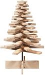 vidaXL Weihnachtsbaum Holz zum Schm&uuml;cken 80 cm Massivholz Kiefer 858201