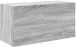 vidaXL Bad-Wandschrank Grau Sonoma 60x25x30 cm Holzwerkstoff 860063