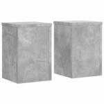 vidaXL Pflanzenst&auml;nder 2 Stk Betongrau 25x25x35 cm Holzwerkstoff 852909