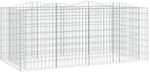 vidaXL Gabionen-Hochbeet mit Hochbogen 200x100x100 cm Verzinktes Eisen 153554