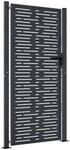 vidaXL Gartentor Anthrazit 105x205 cm Stahl Quadratisches Design 153195