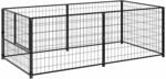 vidaXL Hundezwinger Schwarz 200x100x70 cm Stahl 150790