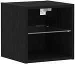 vidaXL TV-Schrank Schwarz 30 x 28,5 x 30 cm Holzwerkstoff 863085