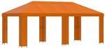 vidaXL Garten Pavillon 6 x 3 m Orange Polyester und Stahl 190 3376015