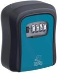 Basi - Schl&uuml;sselsafe - Schwarz-Blau - SSZ 200 - mit Zahlenschloss - Aluminium -