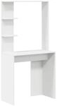 vidaXL Schreibtisch mit Regal Wei&szlig; 78,5 x 37 x 154,5 cm Holzwerkstoff 869338