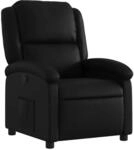 vidaXL Relaxsessel Kunstleder Schwarz 3205896