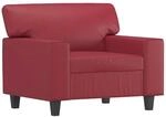 vidaXL Sessel Weinrot 60 cm Kunstleder 359410