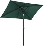 Sekey Aluminum Sonnenschirm mit Kurbel Rechteckig 210 x 140cm Gartenschirm...