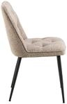 ebuy24 Brooke Esszimmerstuhl Boucl&eacute; Beige