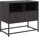 vidaXL TV-Schrank Schwarz 68x39x60,5 cm Stahl 846548