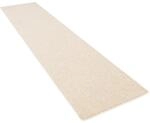 Snapstyle Hochflor Velours Teppich L&auml;ufer Mona Creme 80x160cm