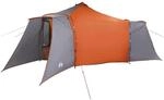 vidaXL Tipi Zelt mit Dach Grau und Orange 492 x 492 x 275 cm Stoff 42000989