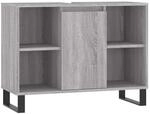 vidaXL Badschrank Grau Sonoma 80x33x60 cm Holzwerkstoff 831642