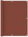 vidaXL Balkon-Sichtschutz Terrakotta-Rot 120x400 cm Oxford-Gewebe 134981