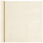 vidaXL Balkon Sichtschutz Creme 120x300 cm HDPE 310928