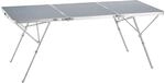 Tectake Aluminium Campingtisch Jumbo Klappbar Wetterfest 180 x 70 x 70 50 cm...