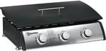 Outsunny Gasgrill Edelstahl Metall Schwarz 63L x 47B x 25H cm